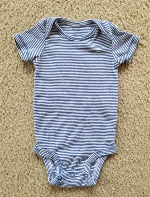 Carter’s Baby One Piece - Size 3 Months - Blue/White Striped
