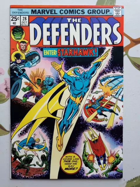 Defenders #28 - 1st app STARHAWK (FULL) - HIGH GRADE VF/NM