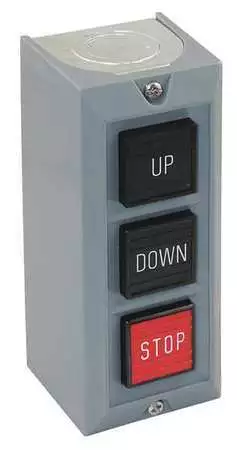 Dayton 20C799 Push Button Control Station,Up/Down/Stop