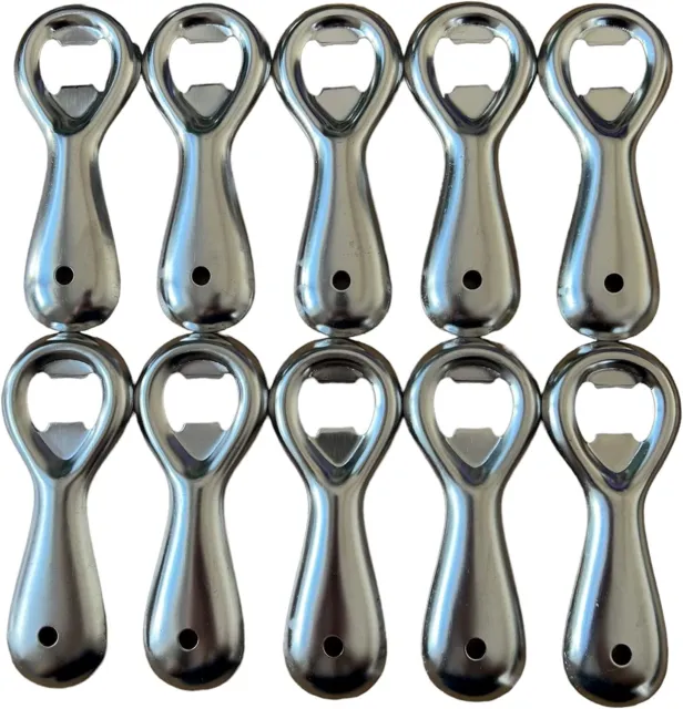 10PCS Bottle Openers, Rounded Bar Blade Beer Bottle Opener Corkscrew Bartender