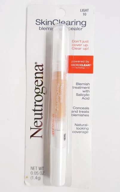 Neutrogena Skin Clearing Blemish Concealer with Salicylic Acid - Light 10 - 1.4g