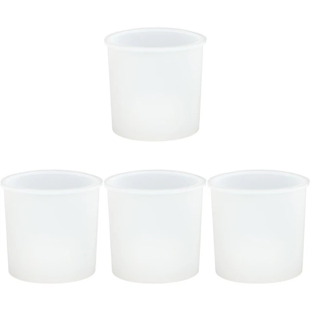 4 cilindros planta de resina forma succulento plantador forma hágalo usted mismo planta moldes de maceta