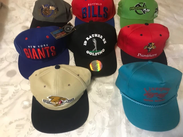 Lot Of 8 New Baseball Cap Hat Buffalo Bills Giants Liverpool Panthers And More Lot Of 8 New Baseball Cap Hat Buffalo Bills Giants Liverpool Panthers And More