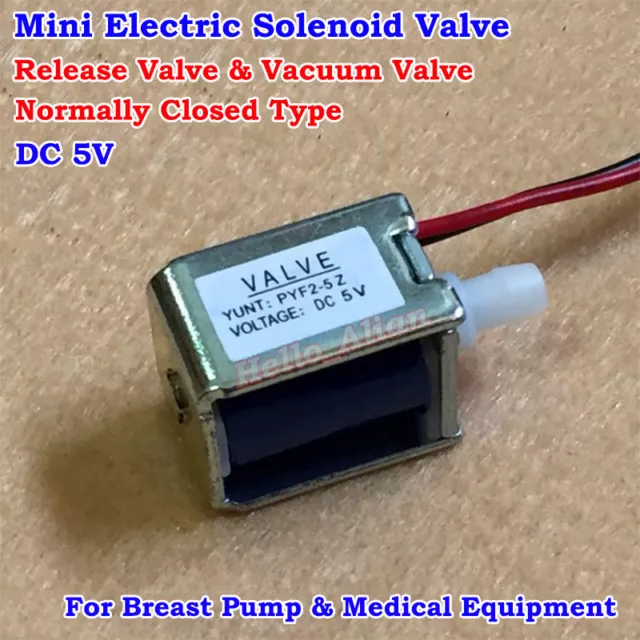 DC 5V 6V Micro Solenoid Valve Normally Closed Type N/C Discouraged Air Gas Valve
