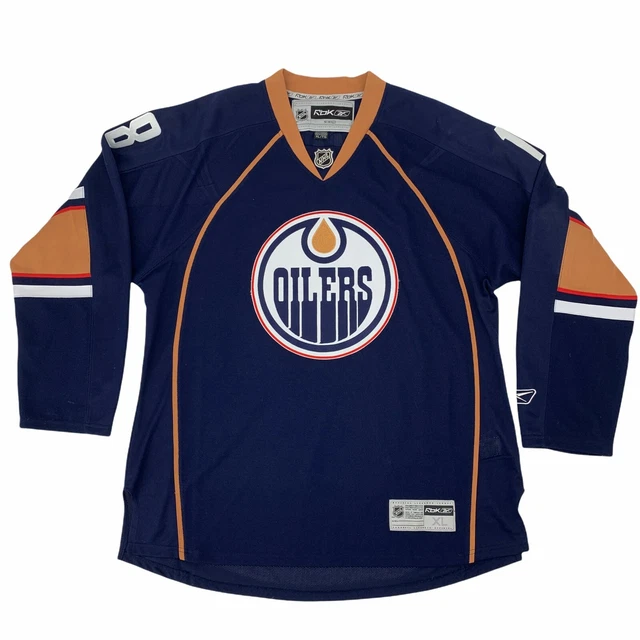 New Reebok Edmonton Oilers Ales Hemsky hockey jersey sr senior small NHL home
