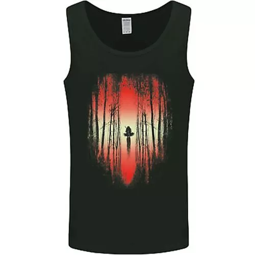 Ninja Landscape Martial Arts MMA Samurai Mens Vest Tank Top