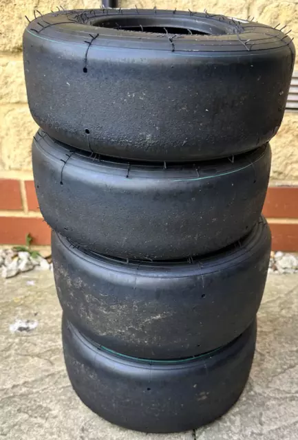 20 Lap Only Mojo Slick C2 Cadet Tyre Set Rotax Otk Tonykart Iame Kart Karting