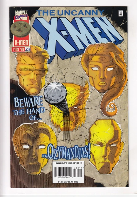 UNCANNY X-MEN #332 (1996-05) Vol 1 MARVEL Lobdell Madureira 1st Ozymandias HIGH