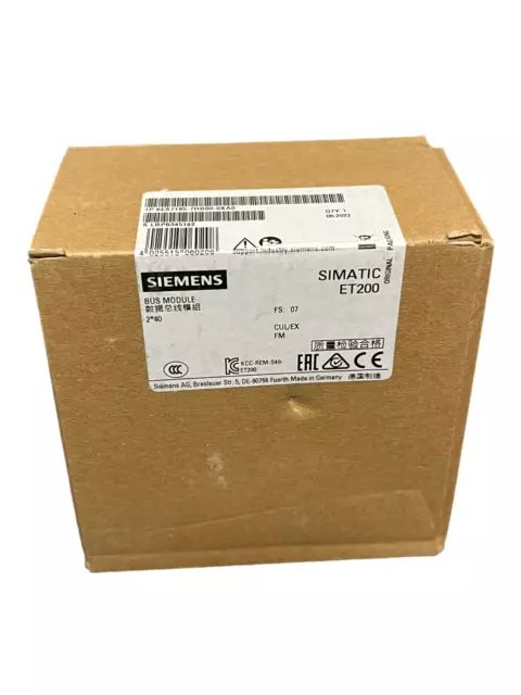 Siemens 6ES7195-7HB00-0XA0 SIMATIC DP, Bus module (New Boxed) B69