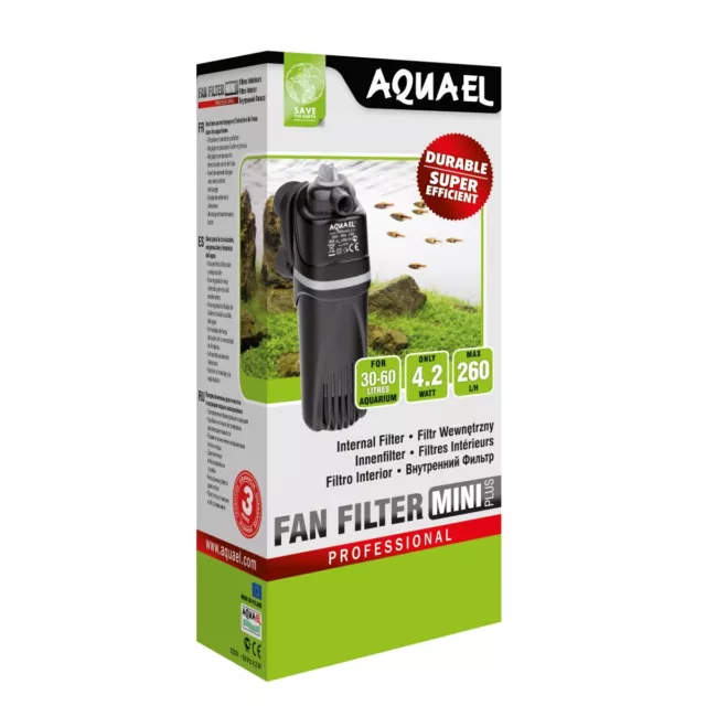 Aquael Filtre Intérieur Fan Mini- Plus - Traitement De L'Eau Oxygène Aquarium