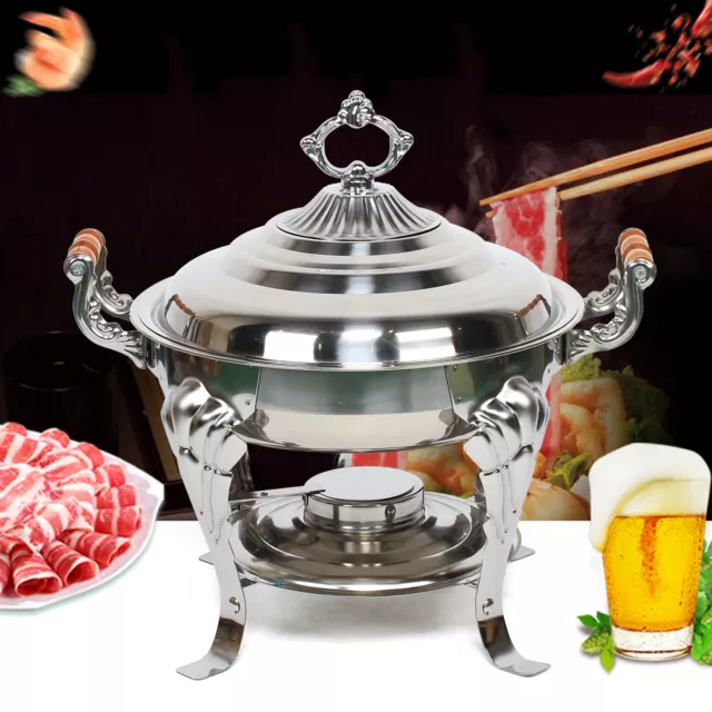 Edelstahl Warmhaltebehälter Chafing Dish Speisenwärmer Lebensmittelisolierung DE