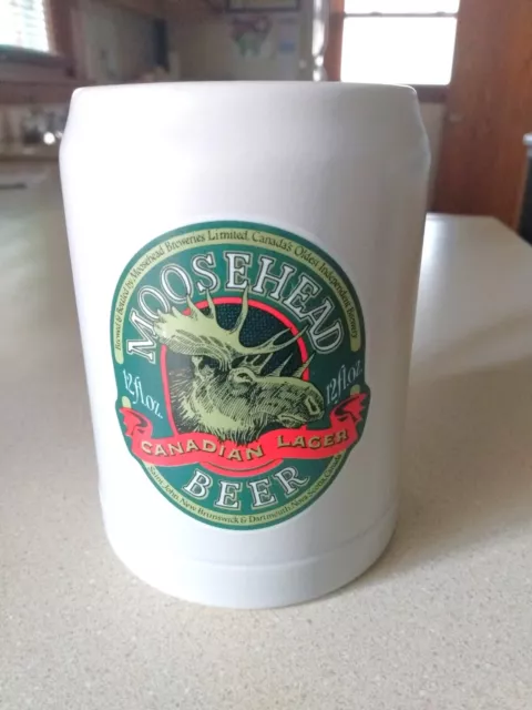 MOOSEHEAD Beer Canadian Lager Vintage Ceramic Beer Mug Collectable