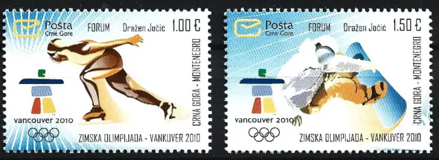 Montenegro - Winter Olympics Vancouver Set Mint 2010 Mi. 226-227
