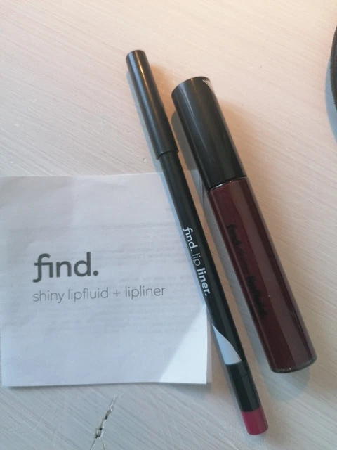 FIND  Shiny Lip Fluid No.04 & Lip Liner 4
