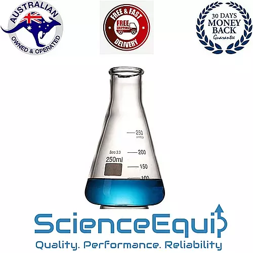 ERLENMEYER Conical Flask Graduated 5 to 5000 ml Premium Borosilicate Glass