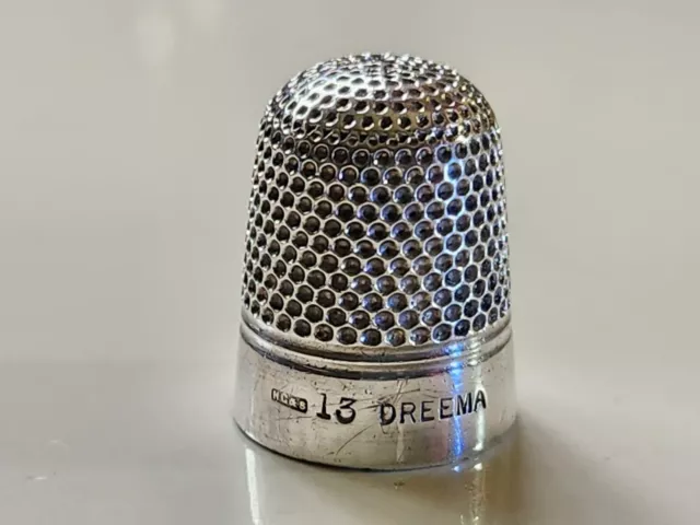 Antique Sterling Silver Clad Thimble Made in England by Henry Griffith & Sons EC