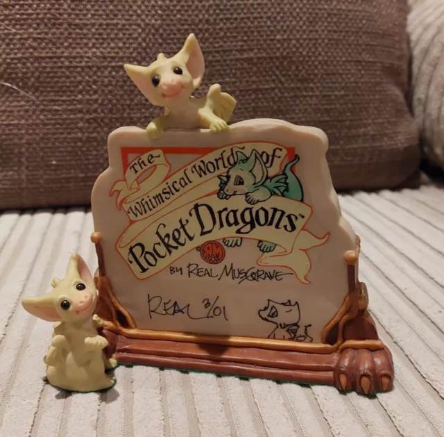 Pocket Dragon "A Very Good Sign” Excellent Condition With Box And Signed 2