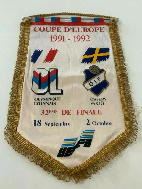 Grand Fanion Vintage OL Olympique Lyonnais – Palmarès Football – Pennant