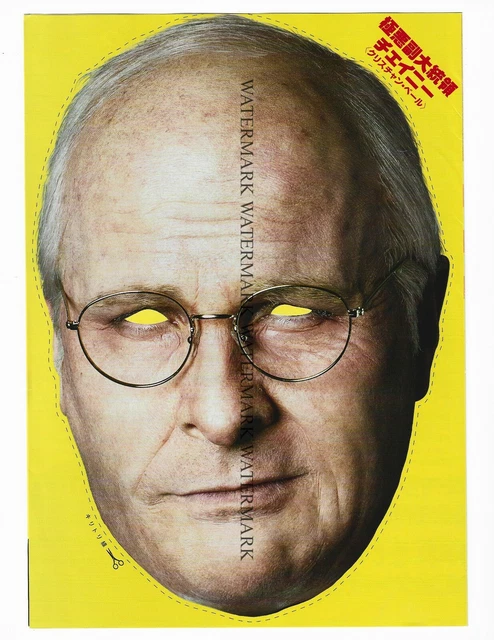 Japanese Movie Flyer B5 Chirashi Poster Promo VICE (2018) Dick Cheney Mask, Bale