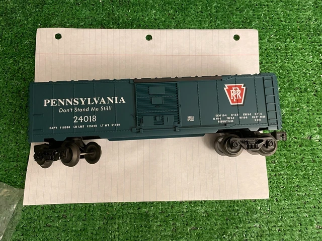 O/27 O Scale O Gauge Lionel PRR Pennsylvania Railroad 24018 Green Box Car LN