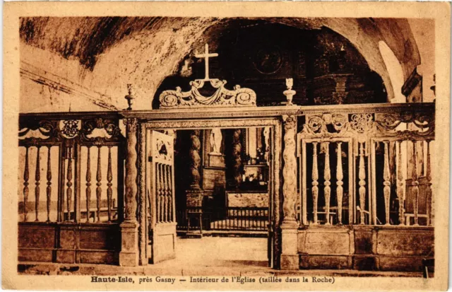 CPA Haute-Isle Interieur de l'Eglise FRANCE (1309113)