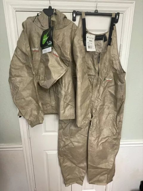 Frogg Togg Pro Angler Bibb Suit Large PS 109-04 Khaki Large