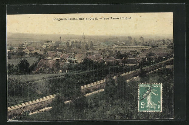 CPA Longueil-Sainte-Marie, panoramic view 1944