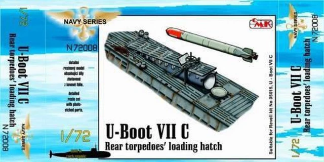 CMK 129-N72004 - U-Boot Typ VII C Außendetails I Turm für Revell-Bausatz - Neu