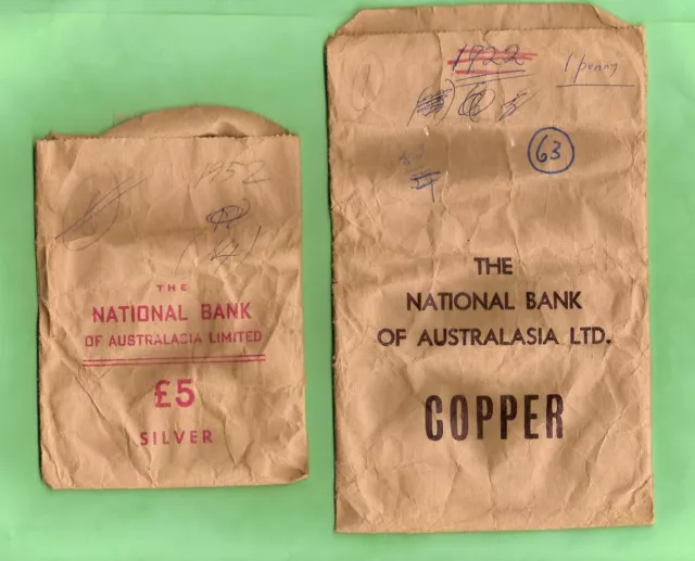 #D21.  Old National Australia Bank Paper Change Bags