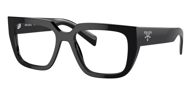 PRADA GLASSES FRAMES PR A03V 16K1O1 Womens Black Cat Eye Full Rim