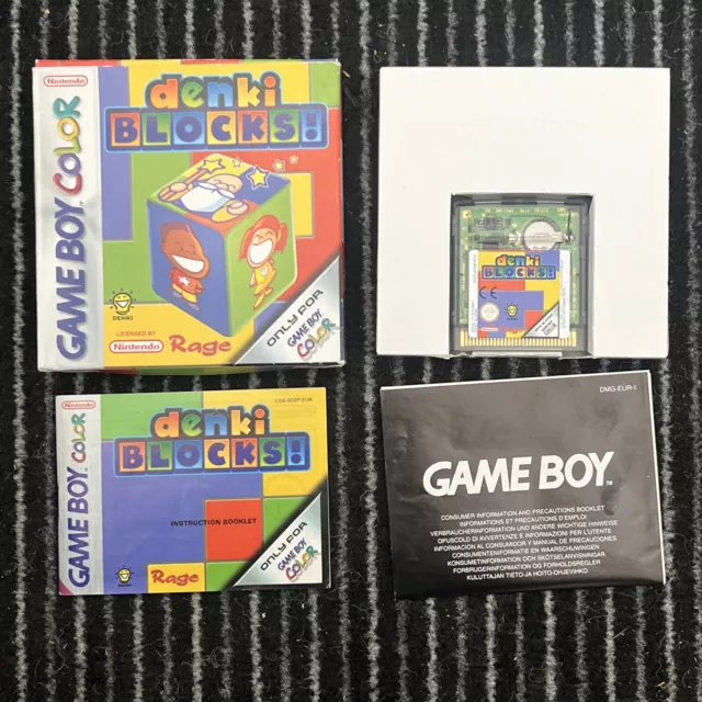 Denki Blocks - Nintendo Gameboy Color - Pal/Box with Instructions  **FreePost**