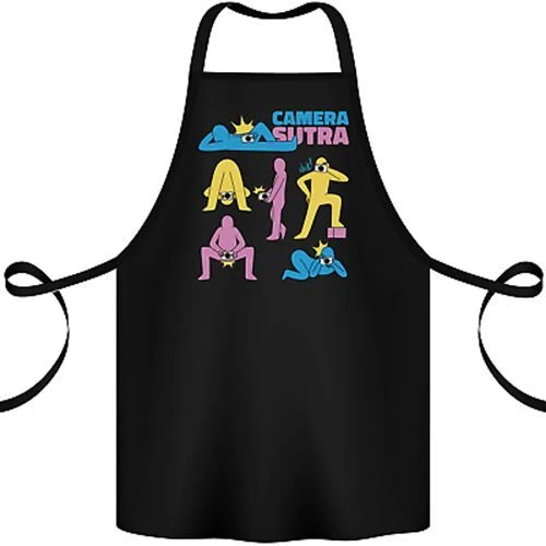 Camera Sutra Photography Photographer Funny Cotton Apron 100% Organic