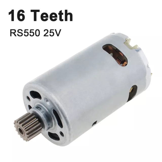 RS550 DC Motor 16 Teeth 25V Low Current Micro Motor for Electric Ratchet Wrench