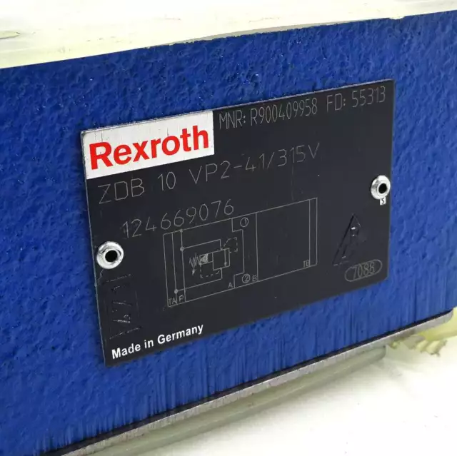 Valvola di interruzione pressione R900409958 Rexroth *nuova* 2