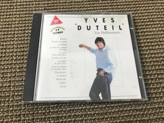 Album Cd 27T Yves Duteil Vos Preferences... (Prendre Un Enfant/Petit Pont Bois)