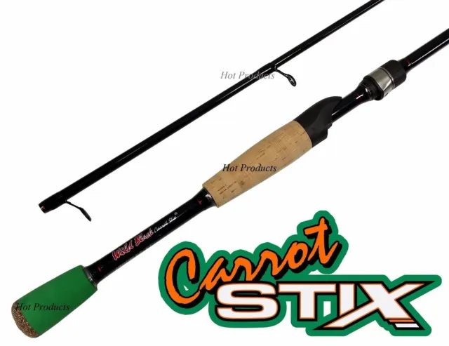 CARROT STIX BAIT CASTING 6'6 to 7'6 Light Medium Heavy WILD ORANGE Fishing  Rod $119.99 - PicClick