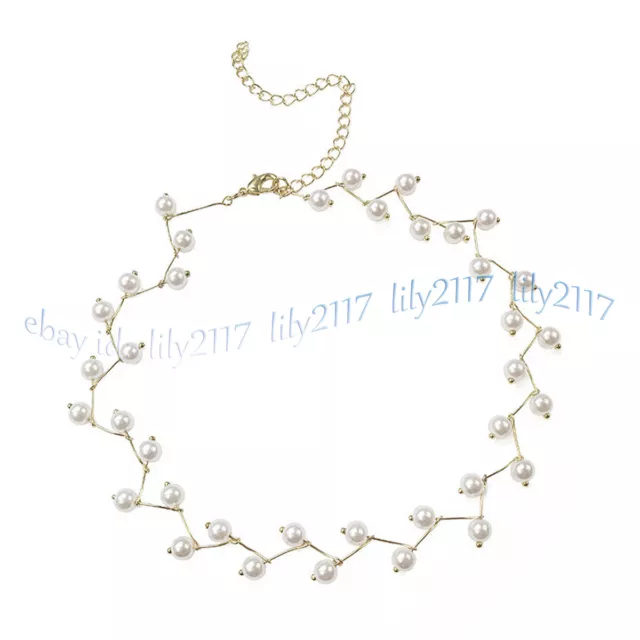 Fashion 8mm White South Sea Shell Pearl Round Beads Necklace 14-36''