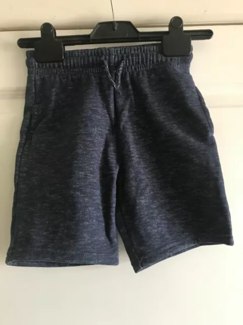 Boys Blue Marle Shorts - Primark - Age 6-7 Years - VGC