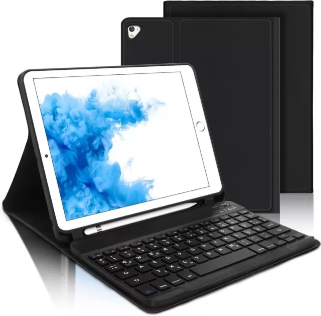 Smart Case With Bluetooth Keyboard Cover For iPad 9/8/7th Generation 10.2" 2021 3