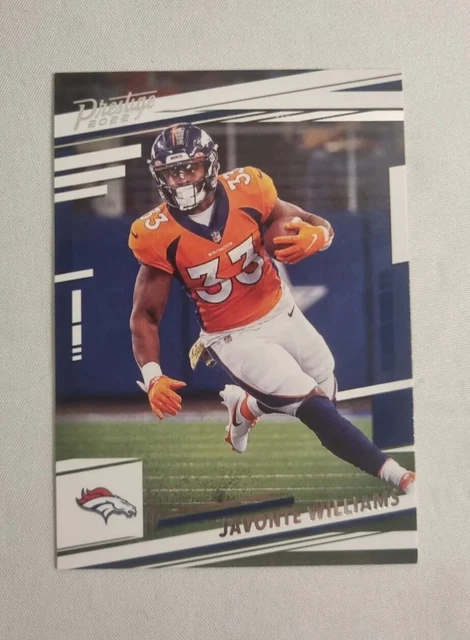 Panini Prestige Football NFL 2022 Javonte Williams Denver Broncos No. 86