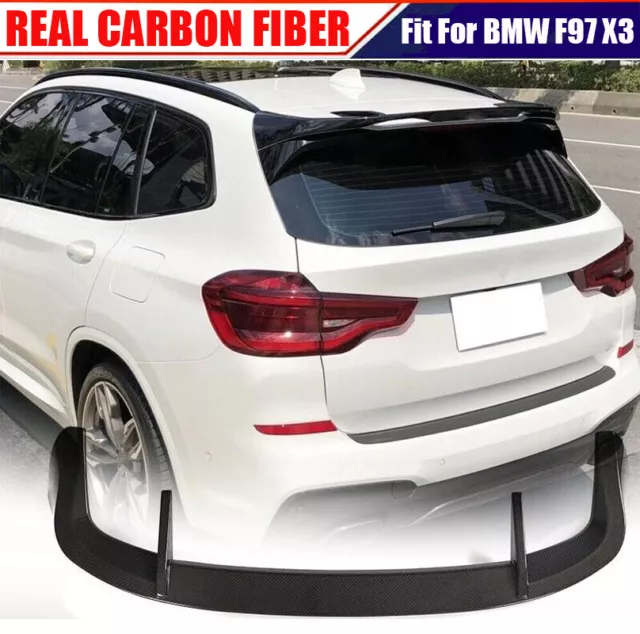 For 2019-23 BMW F97 X3 G01 G08 M-Sport REAL CARBON Rear Roof Spoiler Window Wing