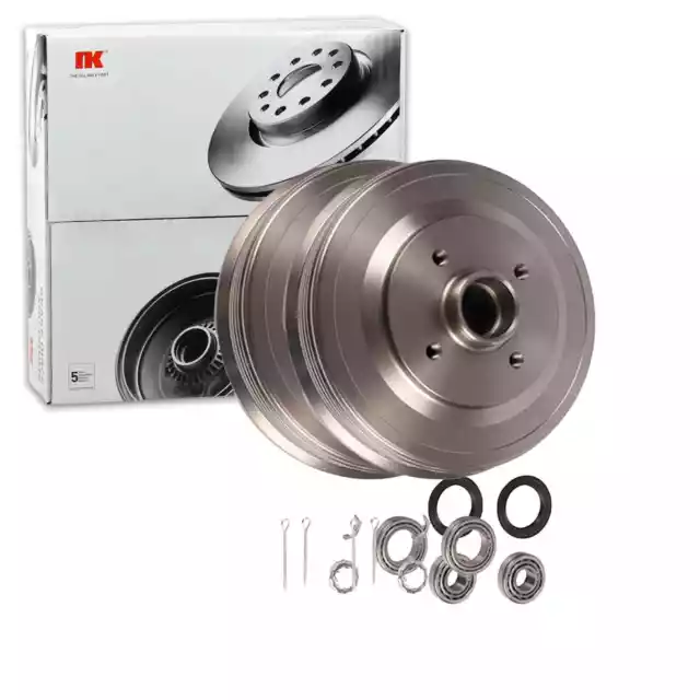 2x NK Ø 230mm Tambour de Frein Kit Arrière Convient pour , Seat Inca VW Caddy