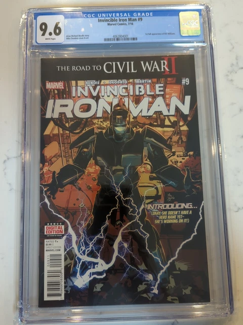 Invincible Iron Man #9 CGC 9.6 WP *Key 1st Full App Riri Williams Massive Sale