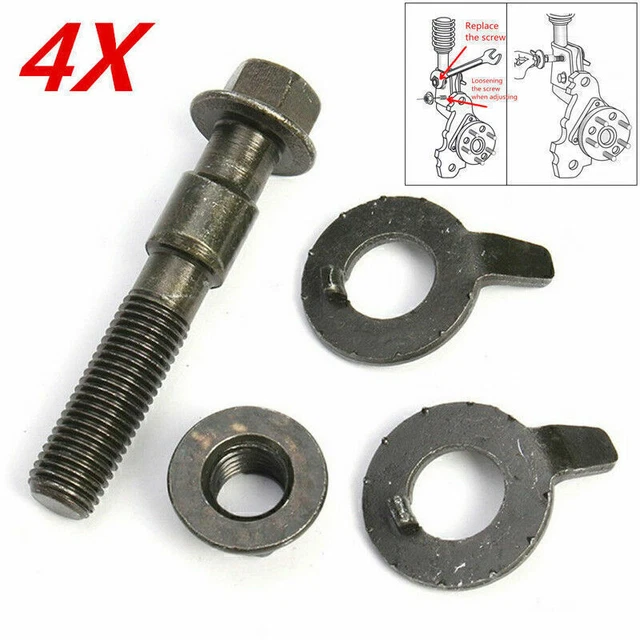 4PCS 14mm Auto Car Wheel Alignment Adjustable Camber Bolts 10.9 Intensity Style