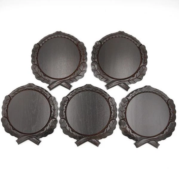 5 Pieza Keilerschilder Tallado Oscuro Af 19 CM Tablero Keiler Gewaffbrett Placa