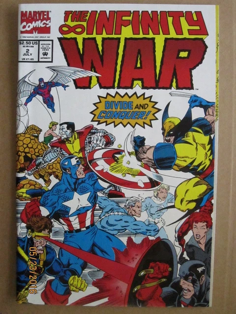 1992 Marvel Comics The Infinity War #2 Thanos Story Wraparound Gatefold Cover