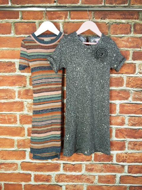 Pacchetto Ragazze Età 5-6 Anni Next John Lewis Set Abiti Lavorato A Maglia Festa Stretch 116Cm
