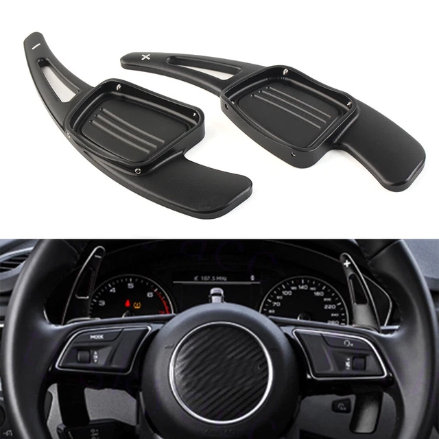 Cambio paddle volante nero per Audi A3 A4 A5 S3 Q2 Q5 Q7 TTS