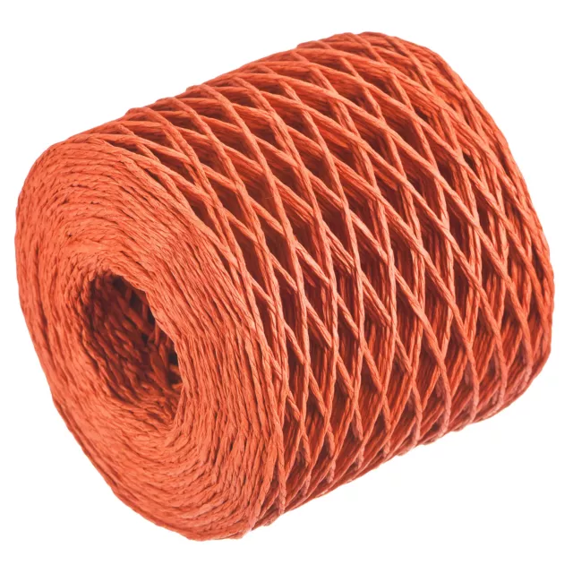 Raffia Papier Handwerk Seil Band Verpackung 200m 11mm Breit Handgemacht Orange