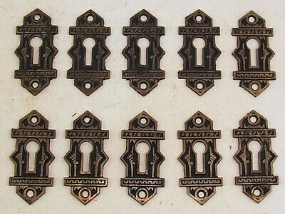 One Original Branford Lock Works Cast Bronze "Oriental" Pattern Keyhole Cover